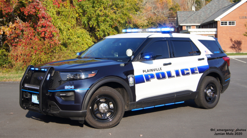 Additional photo  of Plainville Police
                    Cruiser 304, a 2020 Ford Police Interceptor Utility                     taken by Kieran Egan