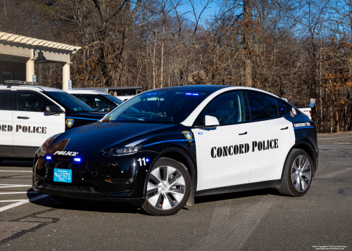 Additional photo  of Concord Police
                    Car 11, a 2022 Tesla Model Y                     taken by Kieran Egan