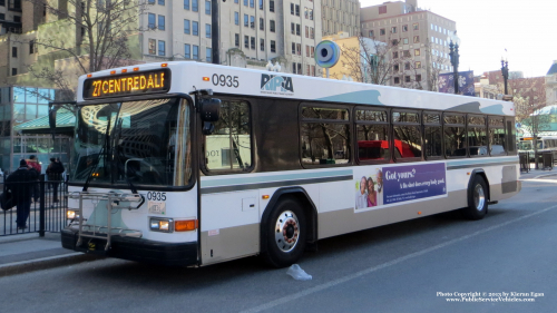 Additional photo  of Rhode Island Public Transit Authority
                    Bus 0935, a 2009 Gillig Low Floor                     taken by Kieran Egan
