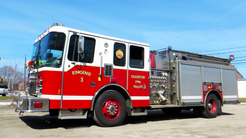 Additional photo  of Cranston Fire
                    Engine 3, a 2007 HME                     taken by Kieran Egan