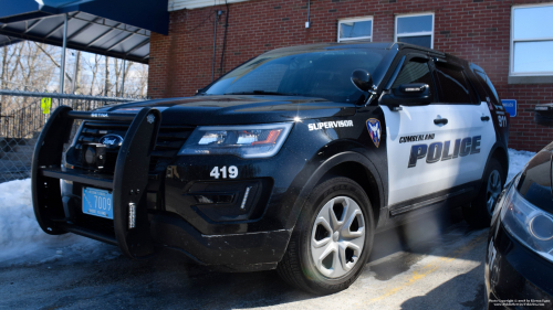 Additional photo  of Cumberland Police
                    Cruiser 419, a 2018 Ford Police Interceptor Utility                     taken by Kieran Egan