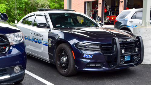 Additional photo  of Plainville Police
                    Cruiser 303, a 2018 Dodge Charger                     taken by Kieran Egan