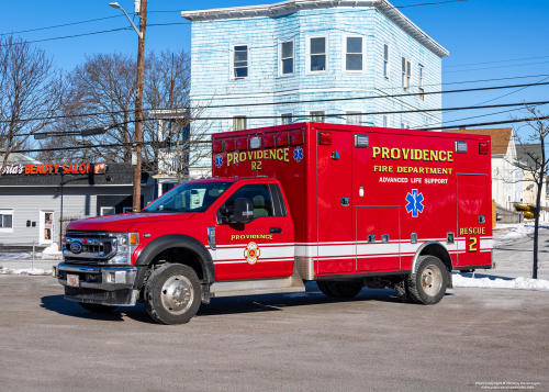 Additional photo  of Providence Fire
                    Rescue 2, a 2021 Ford F-550/Road Rescue                     taken by Kieran Egan