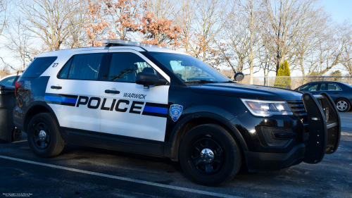 Additional photo  of Warwick Police
                    Cruiser P-27, a 2019 Ford Police Interceptor Utility                     taken by Kieran Egan