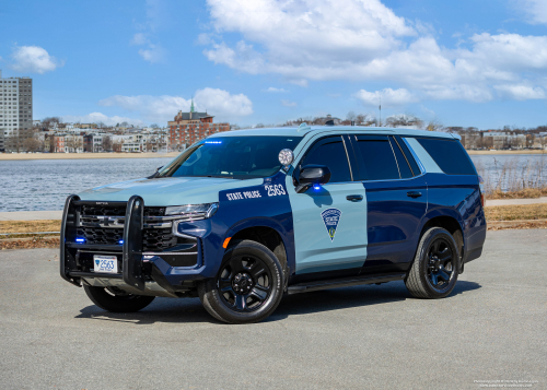 Additional photo  of Massachusetts State Police
                    Cruiser 2563, a 2023 Chevrolet Tahoe                     taken by Kieran Egan