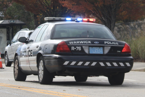 Additional photo  of Warwick Police
                    Cruiser R-76, a 2009-2011 Ford Crown Victoria Police Interceptor                     taken by Kieran Egan