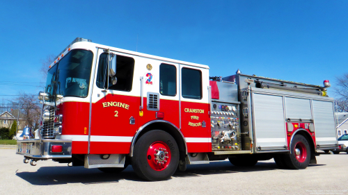 Additional photo  of Cranston Fire
                    Engine 2, a 2007 HME/Ahrens Fox                     taken by Kieran Egan