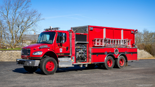 Additional photo  of Little Compton Fire
                    Tanker 1, a 2015 Freightliner                     taken by Kieran Egan