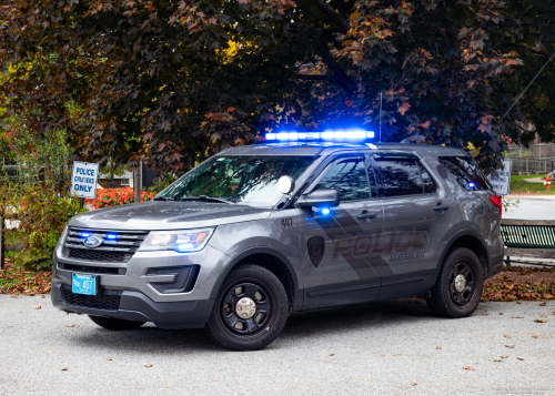 Additional photo  of Amesbury Police
                    Cruiser 407, a 2019 Ford Police Interceptor Utility                     taken by Kieran Egan