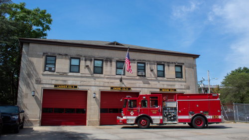 Additional photo  of Providence Fire
                    Engine 10, a 2021 Pierce Saber                     taken by Kieran Egan