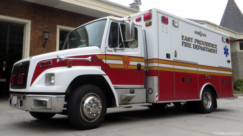 Additional photo  of East Providence Fire
                    Rescue 5, a 1990 Freightliner FL60                     taken by Kieran Egan