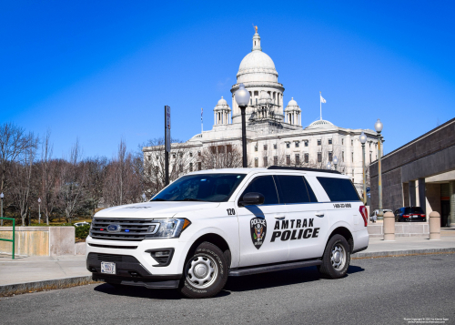 Additional photo  of Amtrak Police
                    Cruiser 120, a 2018-2021 Ford Expedition Max                     taken by Kieran Egan