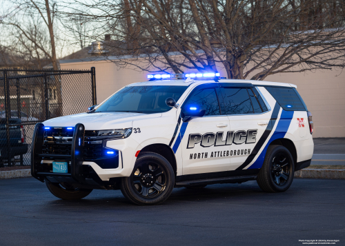 Additional photo  of North Attleborough Police
                    Cruiser 33, a 2023 Chevrolet Tahoe PPV                     taken by Kieran Egan