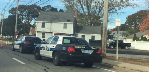 Additional photo  of Warwick Police
                    Cruiser R-76, a 2009-2011 Ford Crown Victoria Police Interceptor                     taken by Kieran Egan