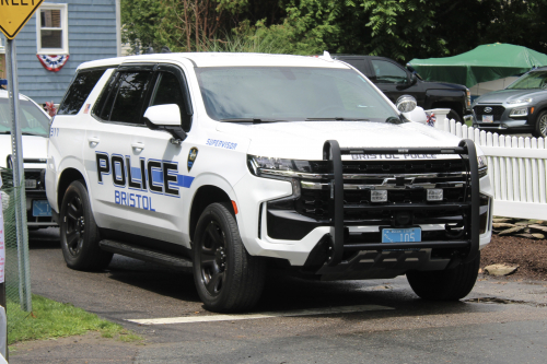 Additional photo  of Bristol Police
                    Cruiser 105, a 2021 Chevrolet Tahoe                     taken by Kieran Egan