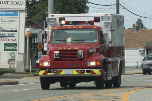Additional photo  of Warwick Fire
                    Special Hazards 2, a 1996 International 4700/Marque                     taken by Kieran Egan