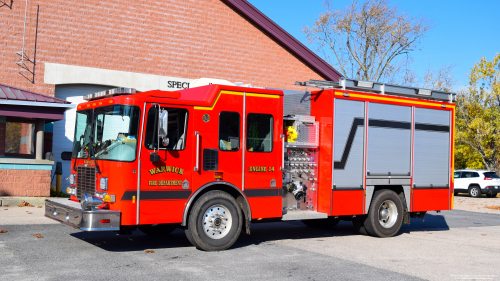 Additional photo  of Warwick Fire
                    Engine 14, a 2009 HME/Hensel                     taken by @riemergencyvehicles