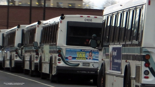Additional photo  of Rhode Island Public Transit Authority
                    Bus 0108, a 2001 Orion V 05.501                     taken by Kieran Egan