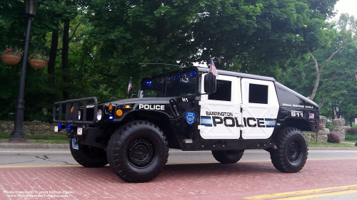 Additional photo  of Barrington Police
                    Humvee 1, a 1993 AM General H3                     taken by Kieran Egan