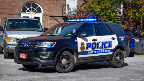 Additional photo  of Montpelier Police
                    Car 6, a 2017 Ford Police Interceptor Utility                     taken by Kieran Egan