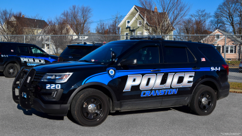 Additional photo  of Cranston Police
                    Cruiser 220, a 2019 Ford Police Interceptor Utility                     taken by @riemergencyvehicles