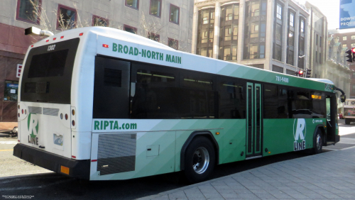 Additional photo  of Rhode Island Public Transit Authority
                    Bus 1302, a 2013 Gillig BRT                     taken by Kieran Egan