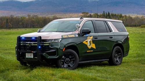 Additional photo  of New Hampshire State Police
                    Cruiser 607, a 2022 Chevrolet Tahoe                     taken by Kieran Egan