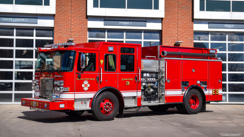 Additional photo  of Providence Fire
                    Engine 3, a 2021 Pierce Saber                     taken by Kieran Egan