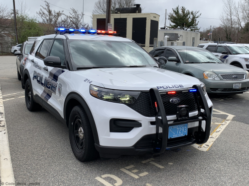 Additional photo  of North Kingstown Police
                    Cruiser 214, a 2020 Ford Police Interceptor Utility                     taken by Kieran Egan