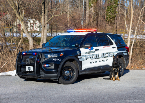 Additional photo  of Radnor Township Police
                    Cruiser 76-K1, a 2020-2023 Ford Police Interceptor Utility                     taken by Kieran Egan