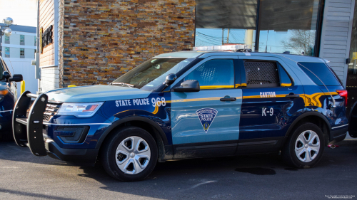 Additional photo  of Massachusetts State Police
                    Cruiser 968, a 2019 Ford Police Interceptor Utility                     taken by Kieran Egan