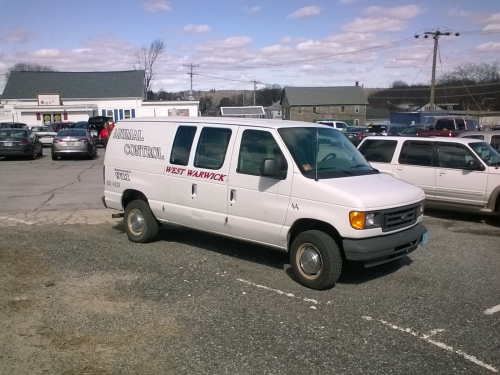 Additional photo  of West Warwick Police
                    Car 44, a 1997-2007 Ford Econoline                     taken by Kieran Egan