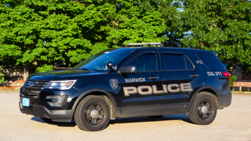 Additional photo  of Warwick Police
                    Cruiser P-13, a 2019 Ford Police Interceptor Utility                     taken by Kieran Egan