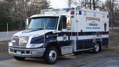 Additional photo  of Foxborough Police
                    Truck 41, a 2004 International 4000 Series/Road Rescue                     taken by Kieran Egan