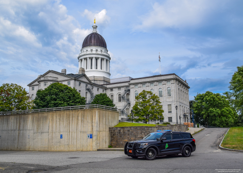 Additional photo  of Maine State Police
                    Cruiser 310, a 2021 Ford Police Interceptor Utility                     taken by Kieran Egan