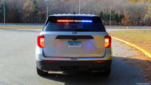 Additional photo  of Connecticut State Police
                    Cruiser 406, a 2020 Ford Police Interceptor Utility Hybrid                     taken by Kieran Egan