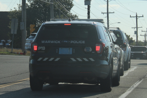 Additional photo  of Warwick Police
                    Cruiser P-19, a 2019 Ford Police Interceptor Utility                     taken by @riemergencyvehicles