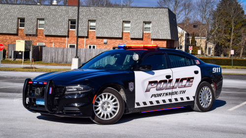 Additional photo  of Portsmouth Police
                    Cruiser 6527, a 2019 Dodge Charger                     taken by Nate Hall