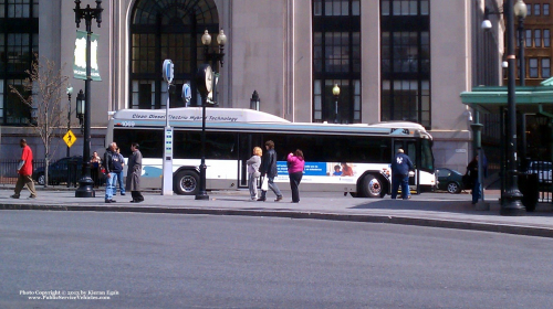 Additional photo  of Rhode Island Public Transit Authority
                    Bus 1069, a 2010 Gillig BRT HEV                     taken by Kieran Egan