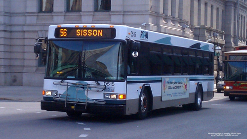 Additional photo  of Rhode Island Public Transit Authority
                    Bus 0515, a 2005 Gillig Low Floor                     taken by Kieran Egan