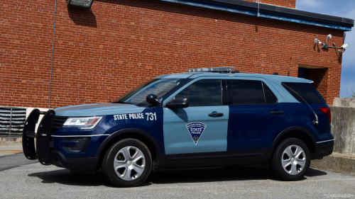 Additional photo  of Massachusetts State Police
                    Cruiser 731, a 2018 Ford Police Interceptor Utility                     taken by Kieran Egan