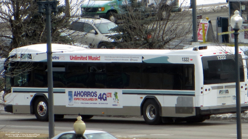 Additional photo  of Rhode Island Public Transit Authority
                    Bus 1322, a 2013 Gillig BRT                     taken by Kieran Egan