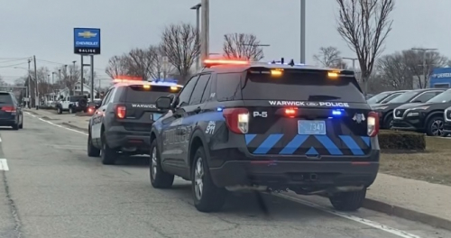 Additional photo  of Warwick Police
                    Cruiser P-5, a 2021 Ford Police Interceptor Utility                     taken by @riemergencyvehicles