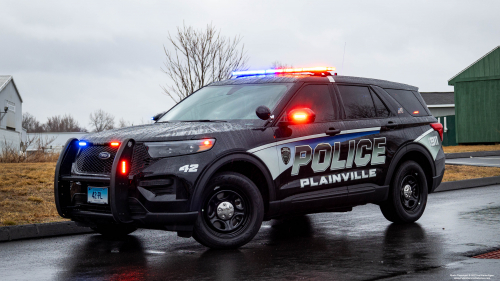 Additional photo  of Plainville CT Police
                    Cruiser 42, a 2022 Ford Police Interceptor Utility                     taken by Kieran Egan