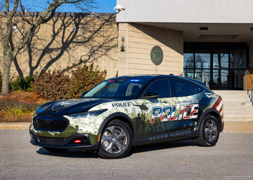 Additional photo  of East Providence Police
                    Veteran's Unit, a 2022 Ford Mustang Mach-E                     taken by Kieran Egan