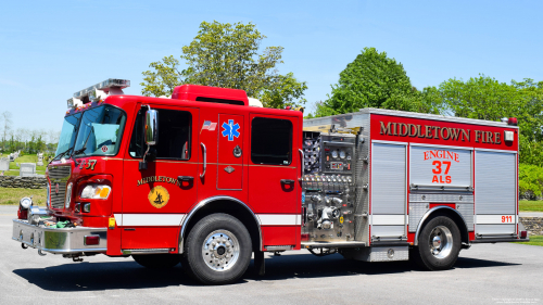 Additional photo  of Middletown Fire
                    Engine 37, a 2006 Spartan                     taken by Kieran Egan