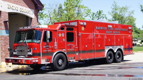 Additional photo  of Warwick Fire
                    Special Hazards 1, a 2020 E-One Cyclone Walk-In Heavy Rescue                     taken by Kieran Egan