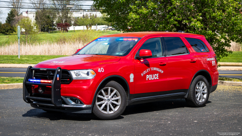 Additional photo  of Ridley Township Police
                    Cruiser 31-40, a 2016 Dodge Durango                     taken by Kieran Egan
