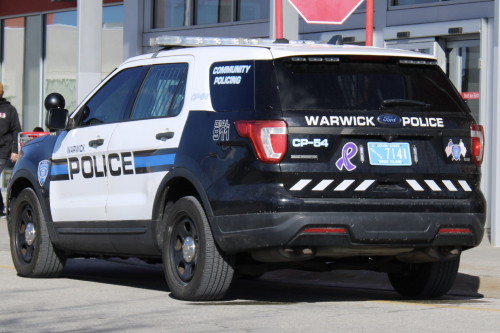 Additional photo  of Warwick Police
                    Cruiser CP-54, a 2019 Ford Police Interceptor Utility                     taken by @riemergencyvehicles
