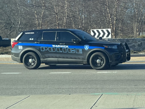 Additional photo  of Warwick Police
                    Cruiser S-2, a 2021 Ford Police Interceptor Utility                     taken by @riemergencyvehicles